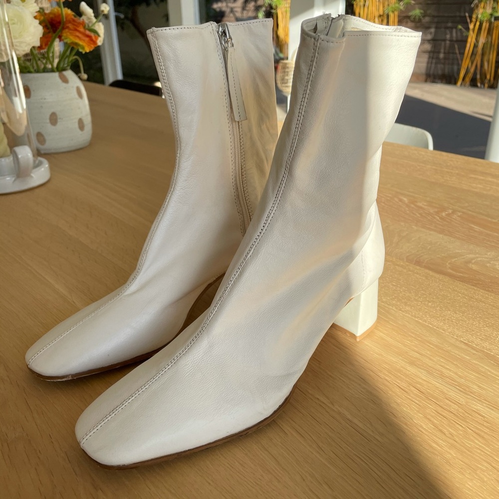 White Zara Boots